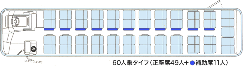 60人乗タイプ座席図
